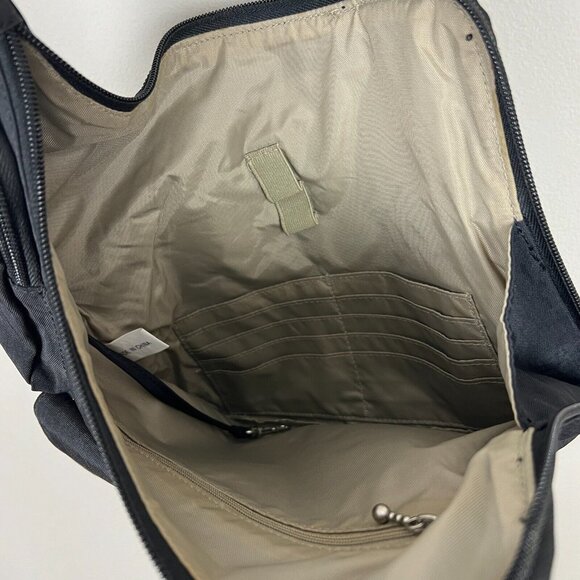 Baggallini Crossbody Bag Black Nylon Travel Organizer Medium Zipper Buckle - Picture 9 of 16